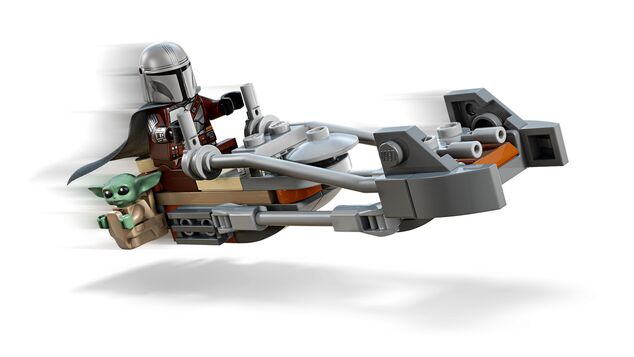 LEGO® Star Wars™ 75436 Mandalorian, Grogu a spídrová motorka