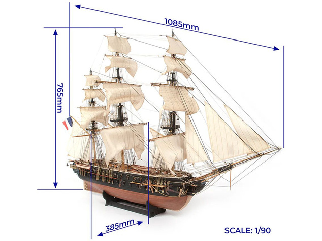 OCCRE Belle Poule 1:90 kit