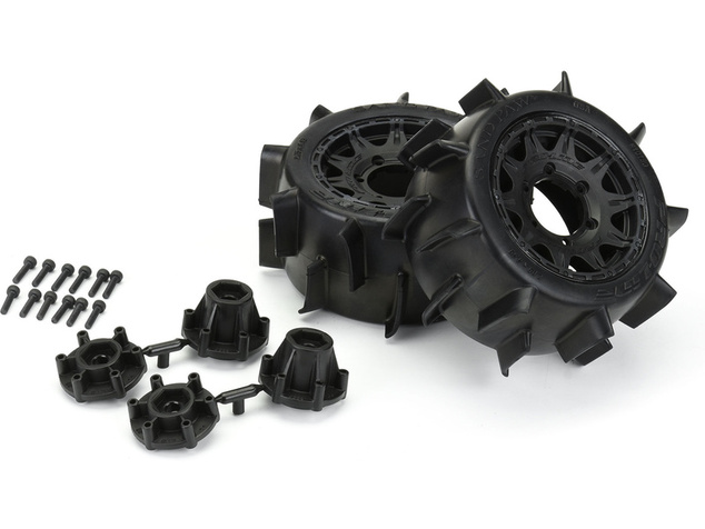 Pro-Line koleso 2.8", pneu Sand Paw LP, disk Raid H12 čierny (2)