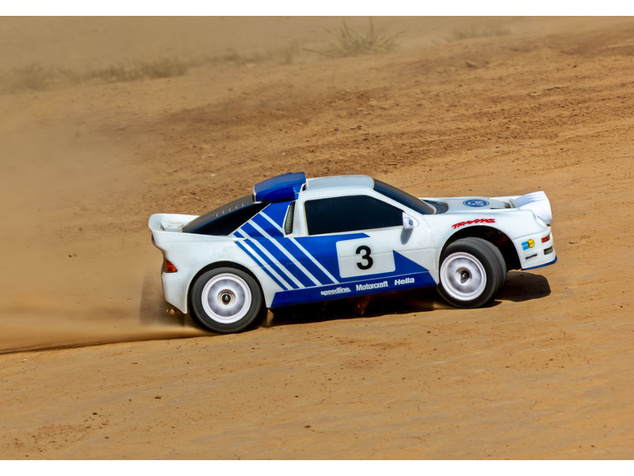 Traxxas Mini Rally Ford RS200 1:12 4WD VXL RTR šedý