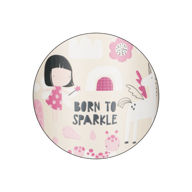 PETITE&amp;MARS Láhev nerezová termo se slámkou 350 ml Twinkling Fairy 12m+