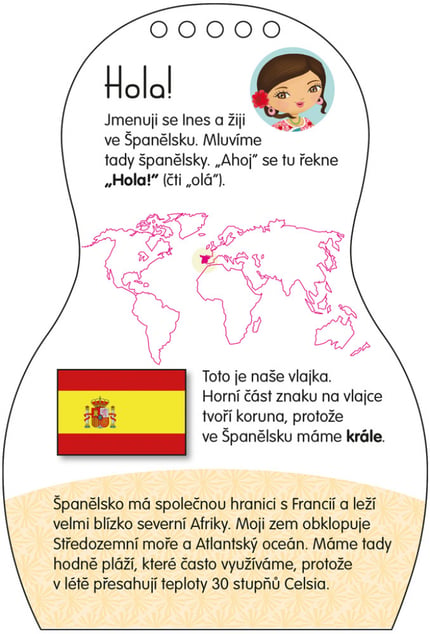 Obliekame španielske bábiky INES – omaľovánky