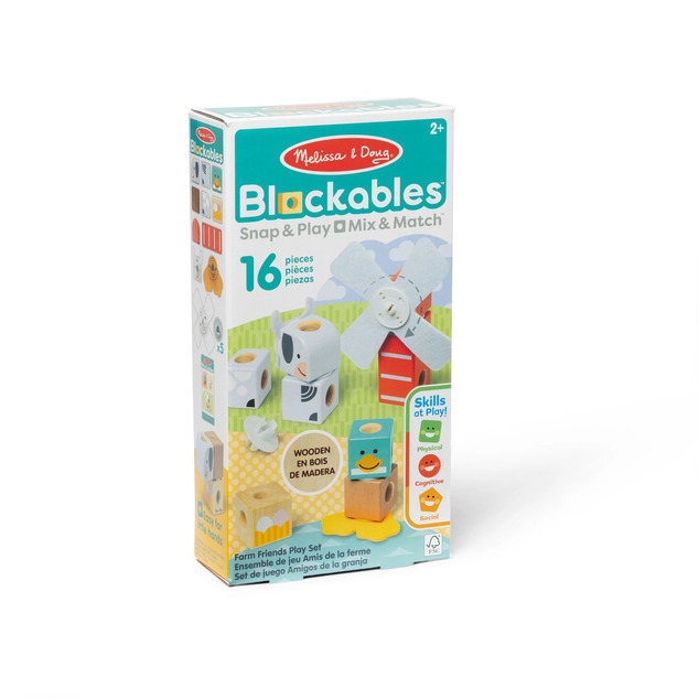 Spin Master Melissa &amp; Doug Blockables stavebnica Farma
