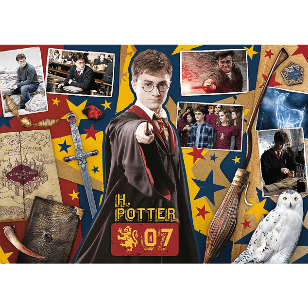 Trefl Puzzle Harry Potter, Harry Potter, Ron, Hermiona 3v1 400 + 500 + 600 dielikov