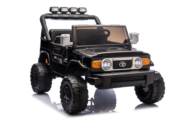 Elektrické autíčko Toyota FJ Cruiser XXL s pohonom 4x4, licencované (Dvojmiestne), čierne,