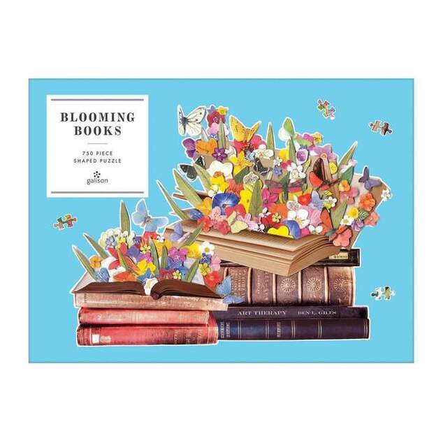 Galison Puzzle Kvitnúce knihy 750 dielikov