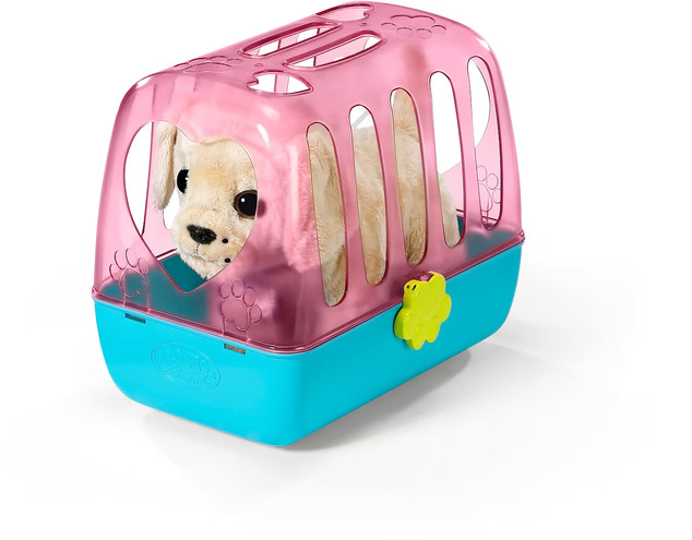 Zapf BABY born Mein fröhlicher Hund mit Transportbox
