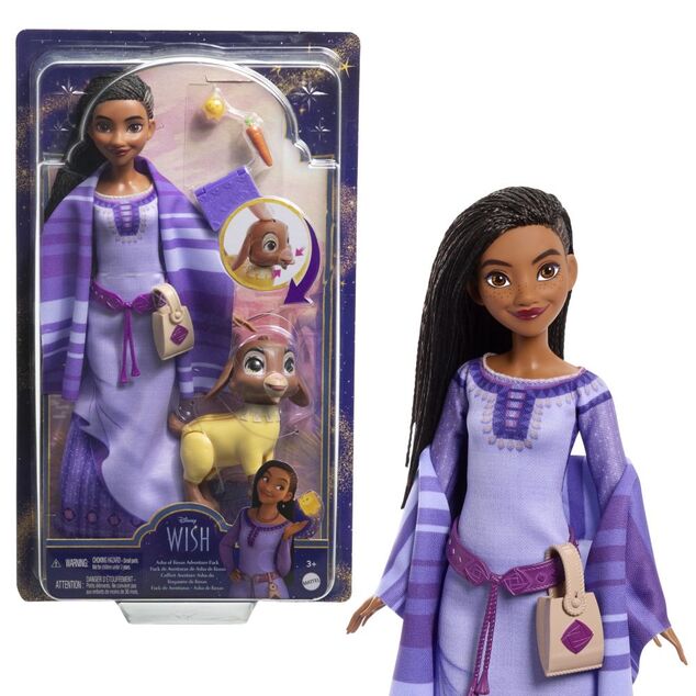Disney Wish Puppe mit tierischem Freund auf Reisen