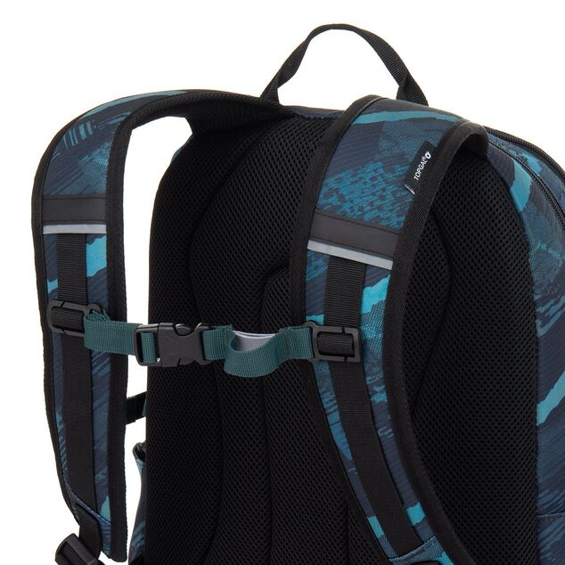 Zaino studentesco nel design blu-turchese Topgal VIKI 25078