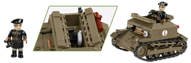 Cobi II WW Tankette TK-3 / le. PzKpfw TK(p), 1:28, 318 k, 1 f