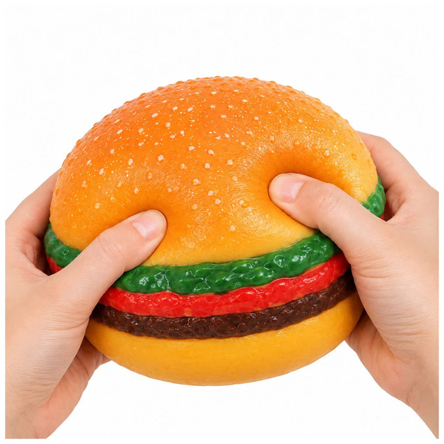Mega squeeze hamburger stretchový jumbo 12 cm