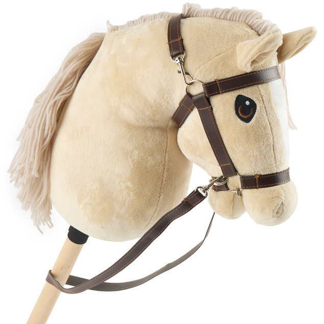 Bieco - Hobby Horsing na tyči - koník béžový, veľ. S