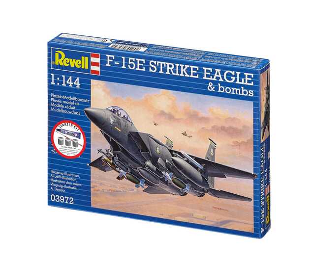 Starter Kit letadlo 73972 - F-15E Strike Eagle &amp; bombs (1:144)