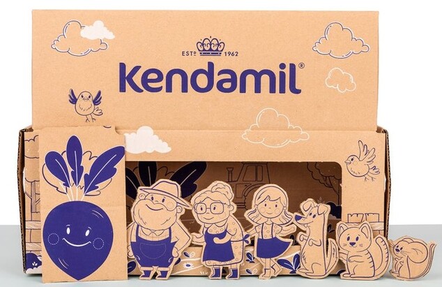Kendamil Premium 3 HMO+ (3× 800 g), rozprávkové balenie s divadlom O veľkej repe