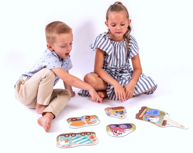 KukiKuk 80060 - Grandi puzzle Macchine da costruzione