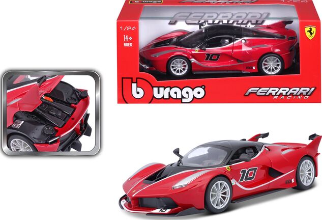 Bburago 1:24 Ferrari Racing FXX K Metallic Rot