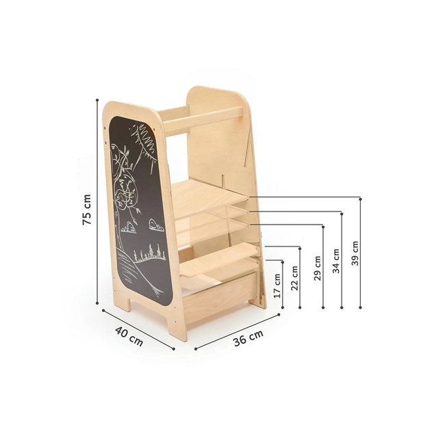 BusyKids Rostoucí učící věž Play 5v1 75 cm