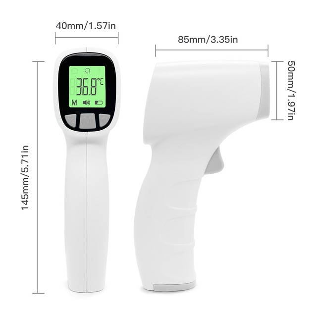 Thermomètre numérique sans contact, Blue