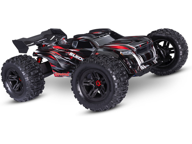 Traxxas Sledge 1:8 RTR červený s belted pneu
