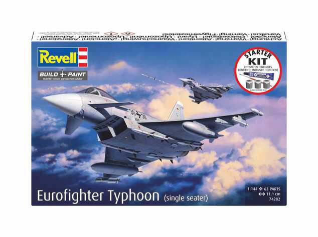 Starter Kit Flugzeug 74282 - Eurofighter Typhoon (Einsitzer) (1:144)