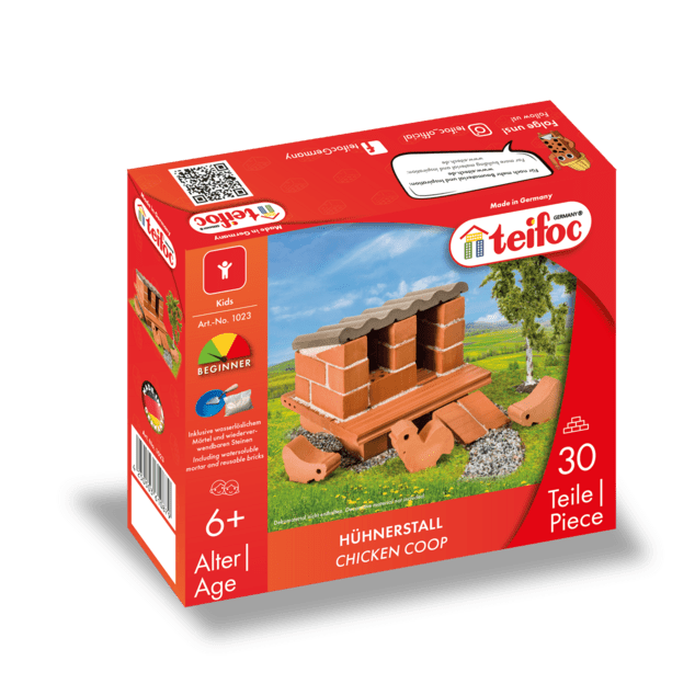TEIFOC stavebnica Slepačí kurník 30 dielikov