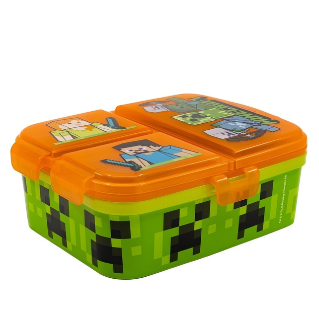 Minecraft Desiatový box s priehradkami 550 ml