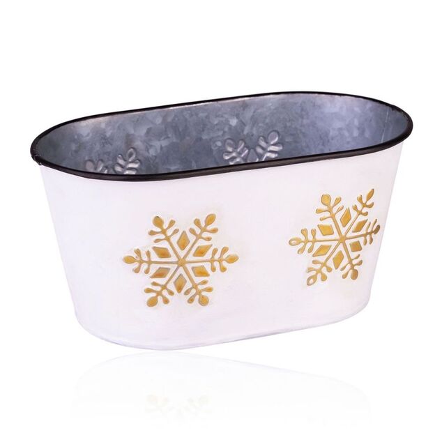 ACCENTRA Set za kupanje Winter Glamour u limenoj kanti Vanilija i mošus 2x100ml + 15g