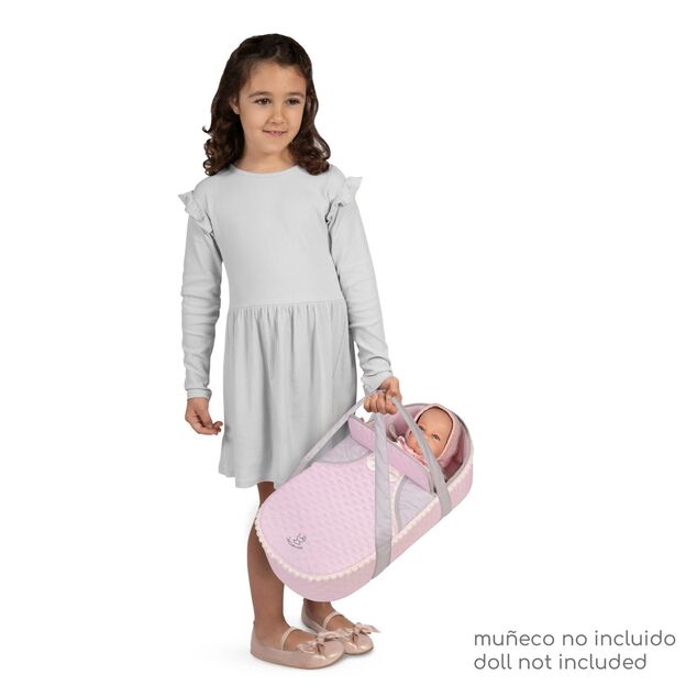 DeCuevas 81675 Skladací kočík pre bábiky 3 v 1 s prenosnou taškou Sophie 2025 - 75 cm