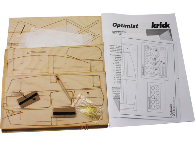 Krick Optimist plachetnica 1:10 kit