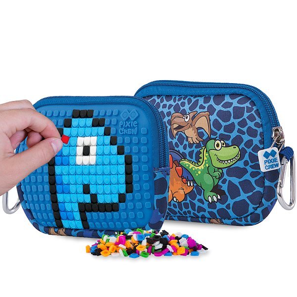 PIXIE CREW univerzálne puzdro DINO MODRÉ