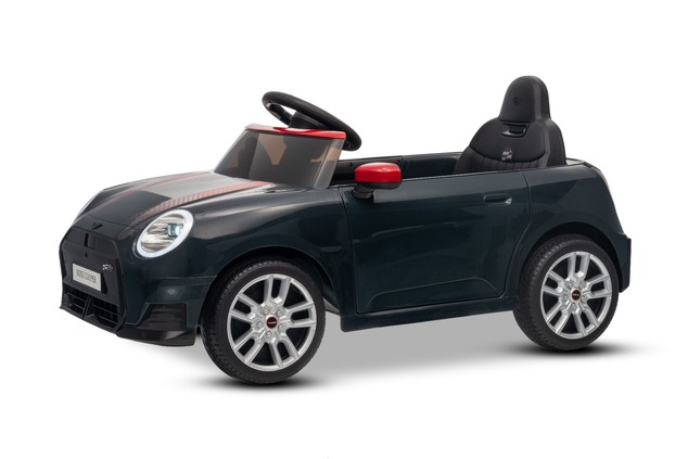 Elektrické autíčko BMW Mini Cooper 12V, čierne, USB Vstup s Bluetooth pripojením na MP3 Pr