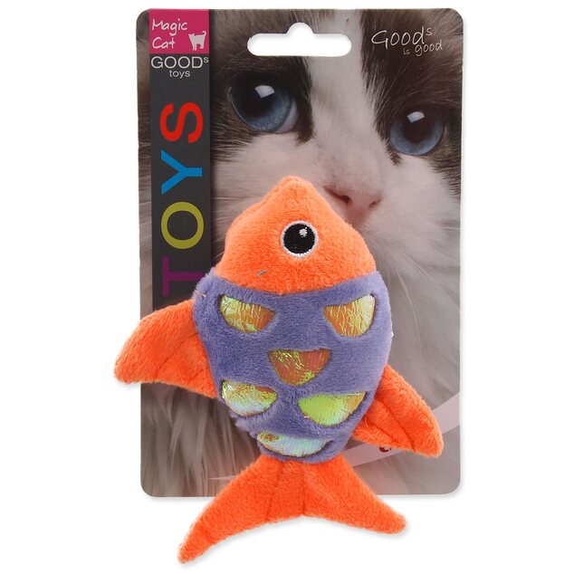 Hračka Magic Cat rybka plyš s catnipom mix 10cm