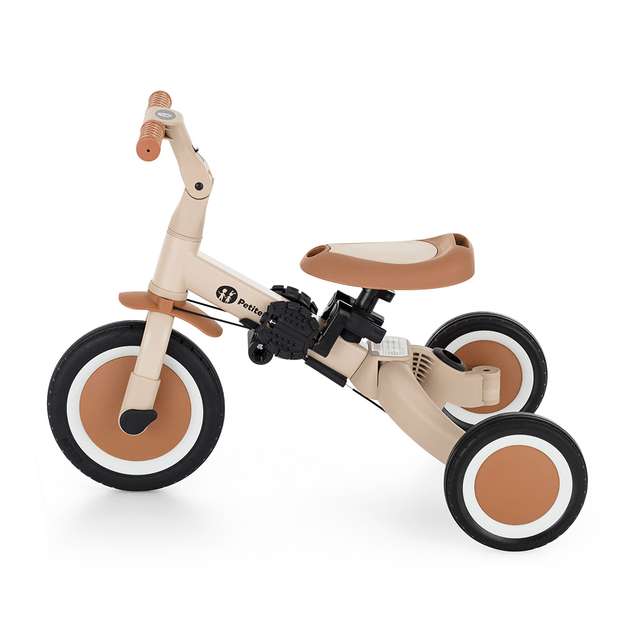 PETITE&amp;MARS Triciclo multifuncional 5 en 1 Turbo Plus Desert Sand