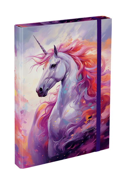 BAAGL 5 SET Zippy Regatul Unicornului: ghiozdan, penar, geantă, plăci, cutie