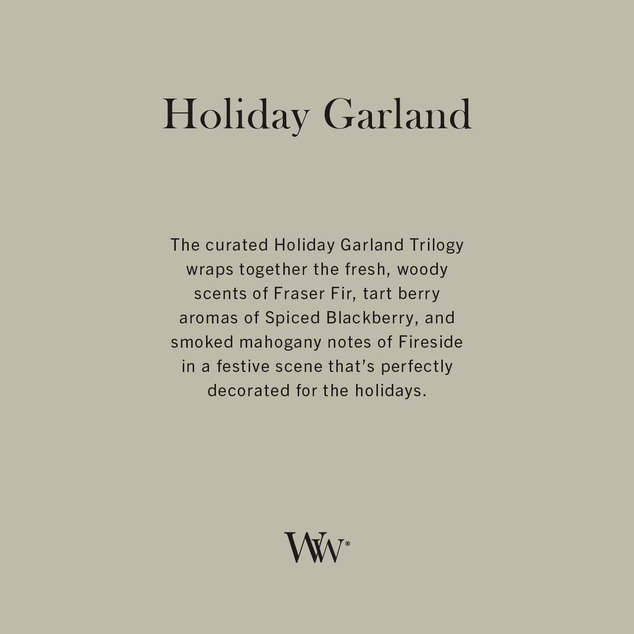 WW Trilogy Kerze Mittel Holiday Garland