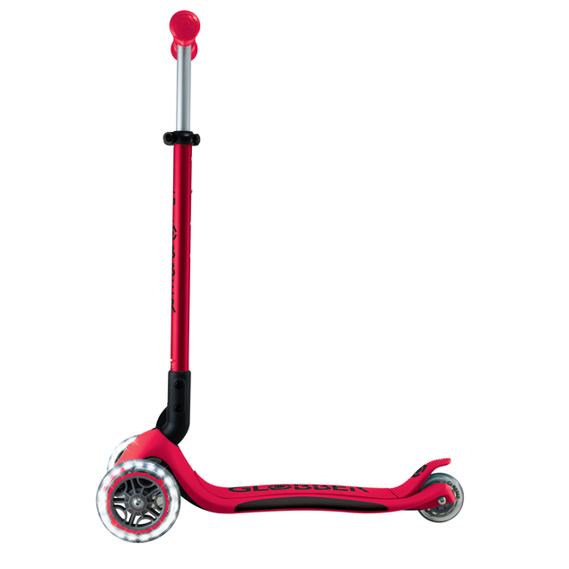 Trottinette pliable pour enfants Globber Elite Lights New Red