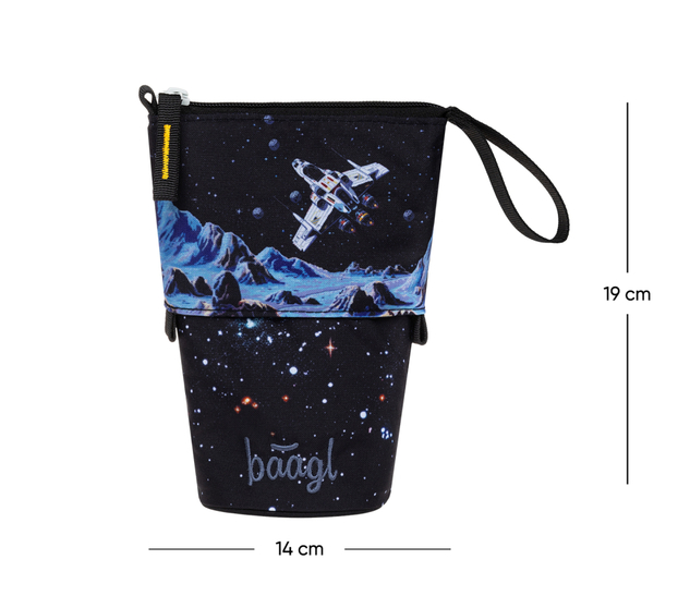 BAAGL Schulmäppchen Pop Up Pixel Space GRS