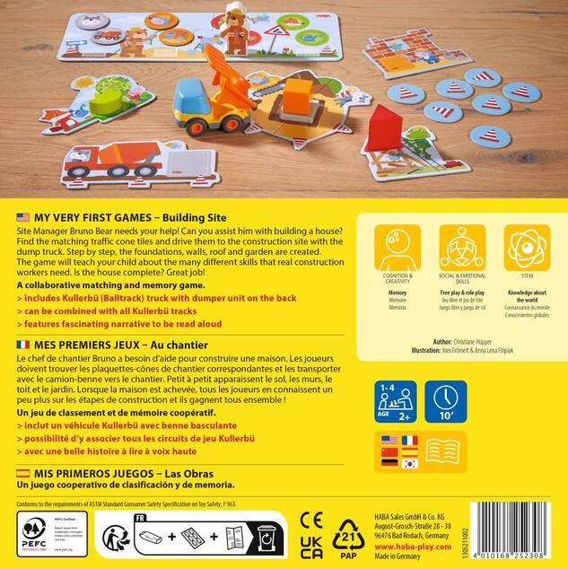 Haba Meine ersten Spiele für Kinder Auf der Baustelle ab 2 Jahren