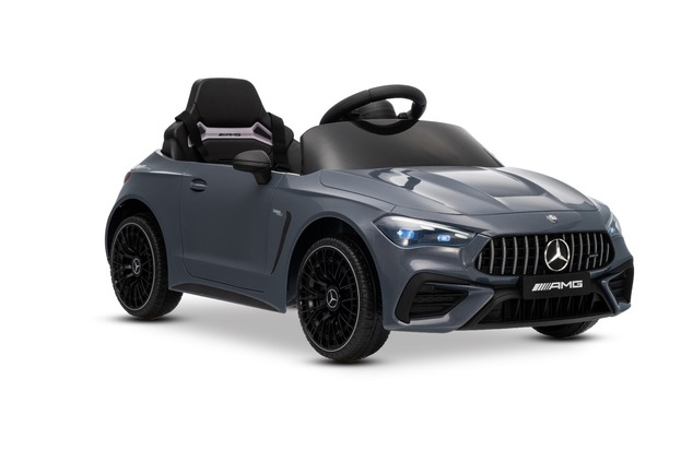 Elektrické autíčko Mercedes CLE 12V s pohonom zadných kolies, sivé, Jednomiestne, Lítiová