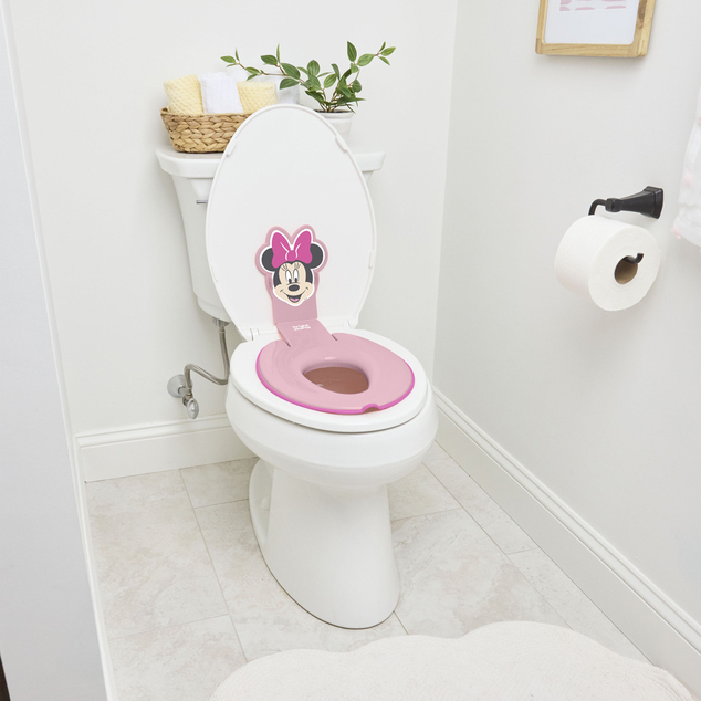 Bright Starts Redukcia na WC nalepovacia Flip &amp; Sit™ MINNIE MOUSE™ 18m+, do 23kg