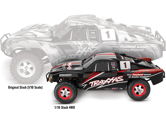 Traxxas Slash 1:16 RTR čierny