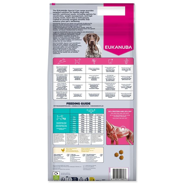 Hrana EUKANUBA Special Care Adult Working a Endurance 15kg