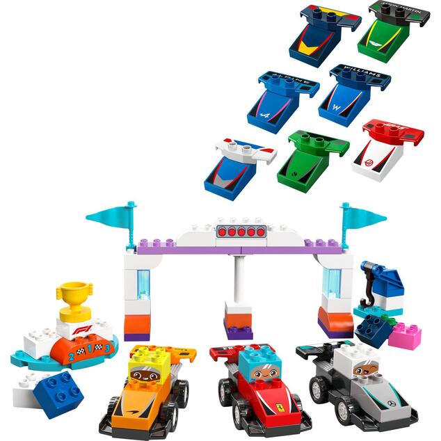 LEGO® DUPLO® 10445 Pretekárske autá a šoféri tímu F1®