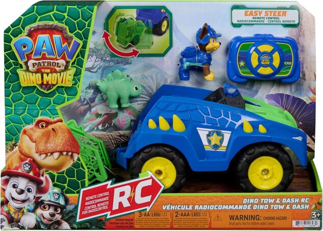Spin Master Paw Patrol Dino RC auto con rimorchio Chase