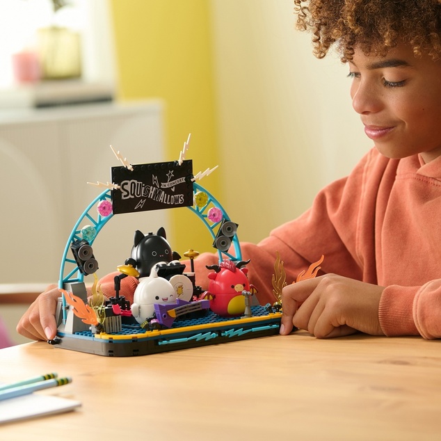 SQUISHMALLOWS stavebnica BLDR – Koncertné turné, 3 postavičky