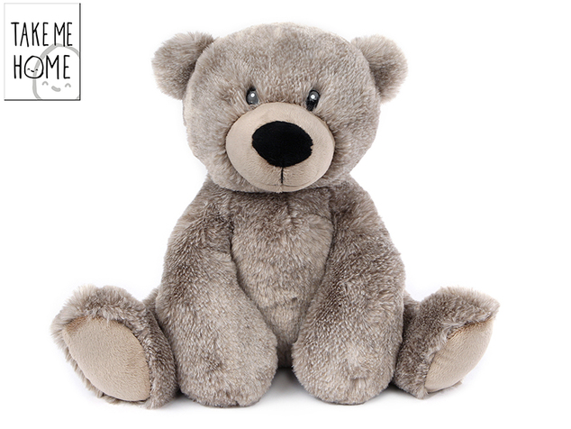 Take Me Home Teddybär grau 24cm