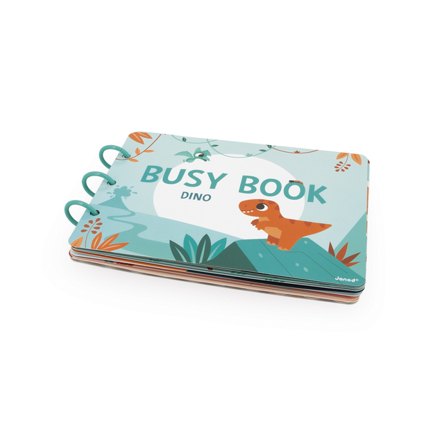 Janod Dino Busy Book interaktívna kniha s aktivitami od 3 rokov