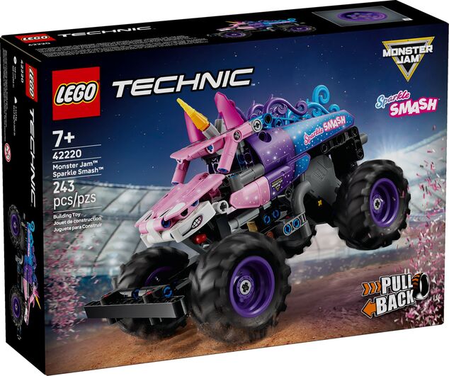 LEGO® Technic 42220 Monster Jam™ Sparkle Smash™ mit Rückziehmotor