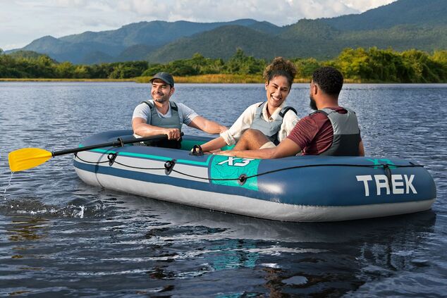 Bestway 61154 Nafukovací čln Trek X3 s príslušenstvom, 294 x 137 cm