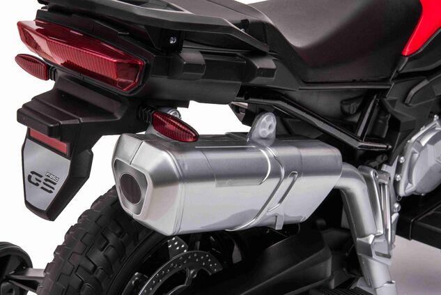 Elektromotorrad BMW F850 GS, lizenziert, 12-V-Batterie, weiche EVA-Räder, 2 x 35-W-Motor